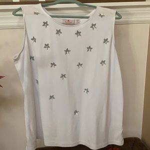 White size XL  Quaker Factory tank top